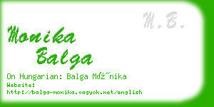 monika balga business card